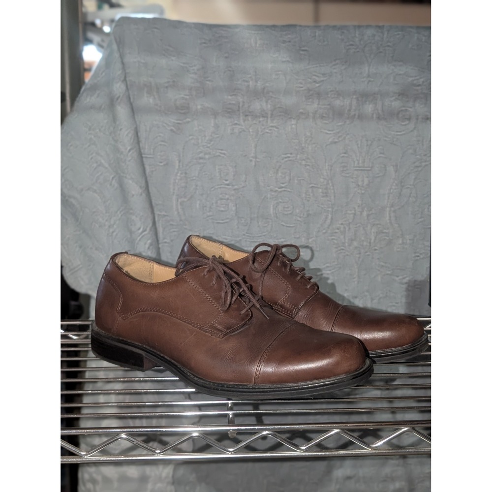 Croft & Barrow Edison Men's 10.5 Brown Leather Cap Toe